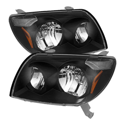 SPYDER Xtune Toyota 4Runner 03-05 Crystal Headlights Black HD-JH-T4R03-AM-BK 9023583