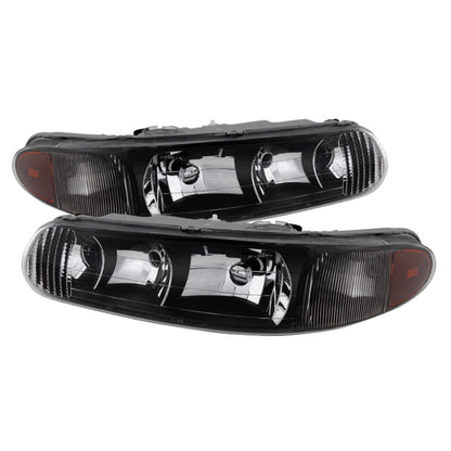 SPYDER Xtune Buick Century 97-05 Regal 97-04 Crystal Headlights Black HD-JH-BUCEN97-AM-BK 9025235