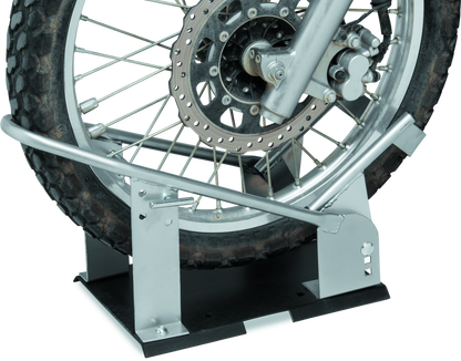 BikeMaster Heavy Duty Wheel Chock - Silver 152453