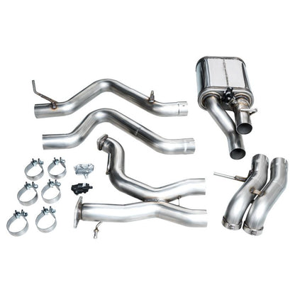 AWE Tuning 2022+ Ford Bronco Raptor 4WD Dual BashGuards Cat-Back SwitchPath Exhaust (No Tips)
