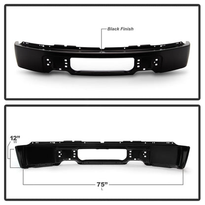 Spyder Ford F150 09-14 w/o Fog Light Hole Front Bumper - Black (OEM 9L3Z17757CPTM) 9948466