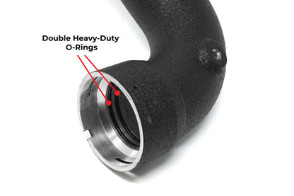 BMS charge pipe turbo flange double o-ring high boost