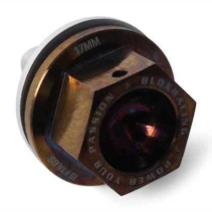 BLOX Racing Titanium Magnetic Oil Drain Plug - Honda M14X1.5 BXAC-00405-TI
