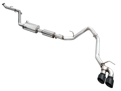 AWE Tuning AWE Exhaust for 4th Gen Toyota Tacoma Dual Diamond Black Tips 3015-33254