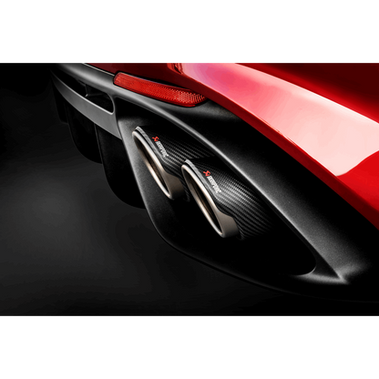 Akrapovic 2018+ Alfa Romeo Giulia Quadrifoglio Slip-On Line (Titanium) w/Titanium/Carbon Fiber Tips S-AR/TI/7H