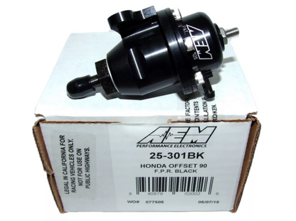 AEM Electronics Fuel Pressure Regulator Black Honda Acura