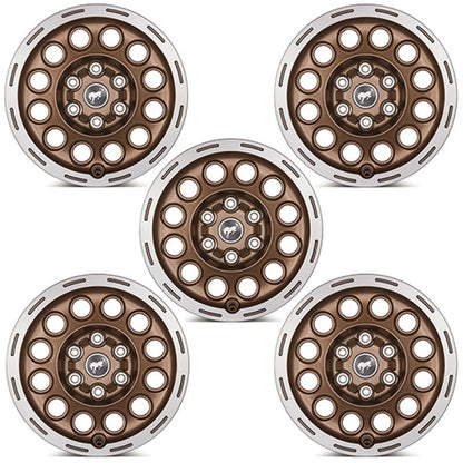 Ford Racing 21-23 Bronco 17x8.0 Wheel Kit -Sinister Bronze M-1007K-P1780BRN