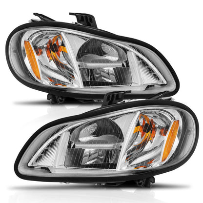 ANZO 2002-2014 Freightliner M2 LED Crystal Headlights Chrome Housing w/ Clear Lens (Pair) 131031