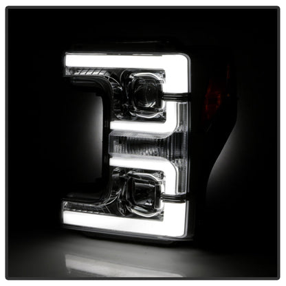 Spyder 17-18 Ford F250/F350/F450 Halogen Model Only -White Light Bar- Chrome- PRO-YD-FS17HALSI-C 5087843