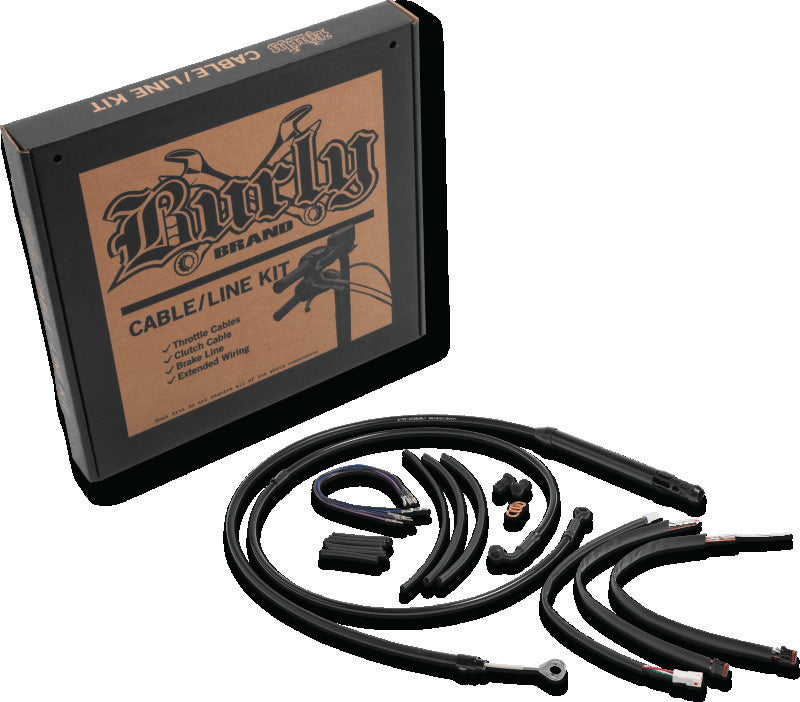 Burly Brand Control Kit 12in Bagger Ape - Black B30-1259