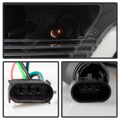 Spyder Ford F150 09-14 Halogen Light Bar Projector Headlights Black PRO-YD-FF15009PL-BK 5087577