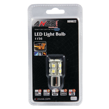 ANZO LED Bulbs Universal LED 1156 White - 13 LEDs 1 3/4in Tall 809022