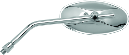 BikeMaster Adjustable Oval Mirror 10mm - Each -Chrome 600804
