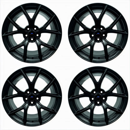 Ford Racing 15-20 Mustang19x9.5in & 19x10in Wheel Kit w/TPMS - Matte Black M-1007K-DC19MB