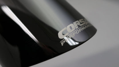 Corsa Performance Single Universal 3.0in Inlet / 4.0in Outlet Black PVD Pro-Series