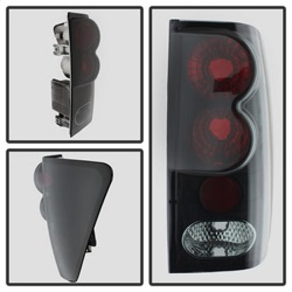 Spyder Nissan Titan 04-14 Euro Style Tail Lights Black Smoke ALT-YD-NTI04-BSM 5078223