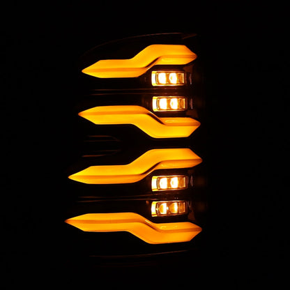 AlphaRex 09-18 Dodge Ram Luxx-Series LED Tail Lights Black w/ Activation Light & Sequential Signal 640004 *Discontinued
