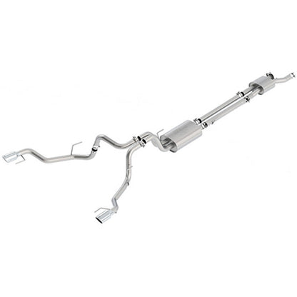 Ford Racing 2017 F150 Raptor 3.5L Sport Cat-Back Exhaust System Dual Rear Exit w/ Chrome Tips M-5200-F15RSC