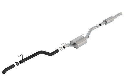 Borla 2020 Jeep Gladiator JT 3.6L V6 AWD ATAK Climber Catback w/ Black Turndown Tip & Over-Axle 140810CB