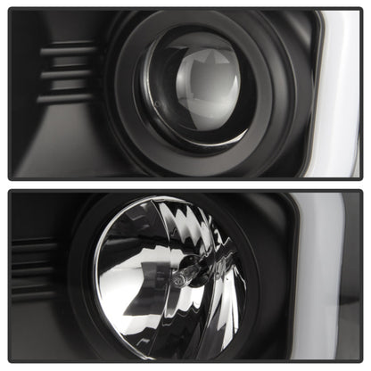 Spyder Chevy Silverado 1500 14-16 Projector Headlights Light Bar DRL Blk PRO-YD-CS14-LBDRL-BK 5079473
