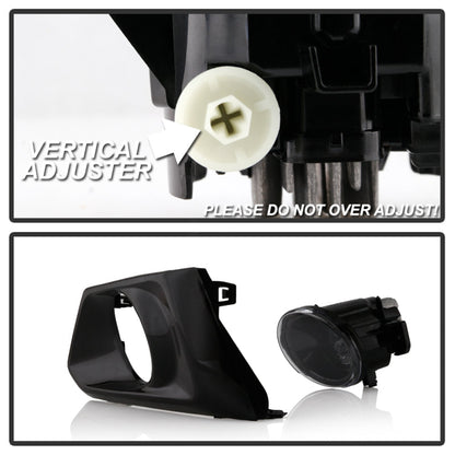 Spyder Nissan Altima 19-20 OEM Full LED Fog Lights w/ Universal Switch Clear FL-NA19-LED-C 5087065
