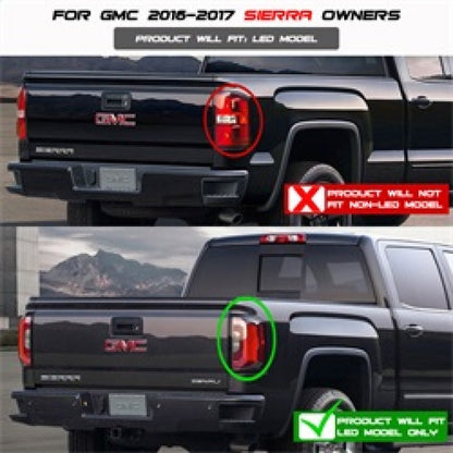 Spyder GMC Sierra 2016-2017 Light Bar LED Tail Lights - Red Clear ALT-YD-GS16-LED-RC 5083807