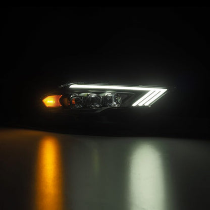 AlphaRex 18-22 Ford Mustang NOVA-Series LED Projector Headlights Black 880258 *Discontinued