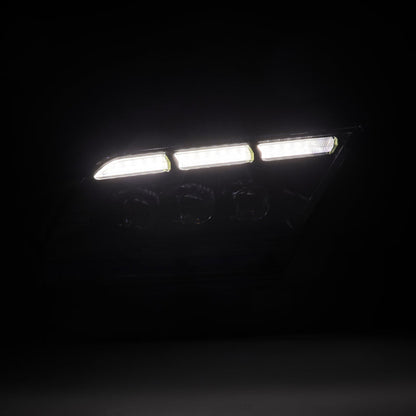 AlphaRex 13-14 Ford Mustang NOVA-Series LED Projector Headlights Blk w/Activ Lght & Seq.Sig / SB DRL 880487 *Discontinued
