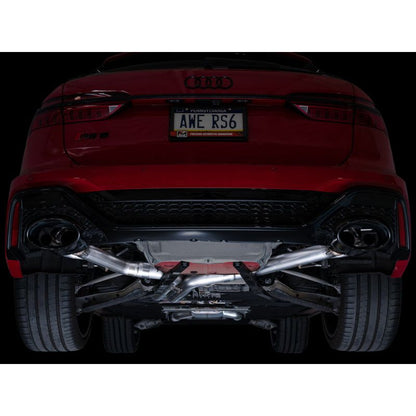 AWE Tuning 2021-2025 Audi C8 RS6/RS7 SwitchPath Cat-back Exhaust - Diamond Black Tips