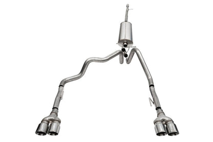 CORSA Performance Corsa 19-23 GMC Sierra 1500 Cat-Back Dual Rear Exit with Twin 4in Polished Pro-Series Tips 21201