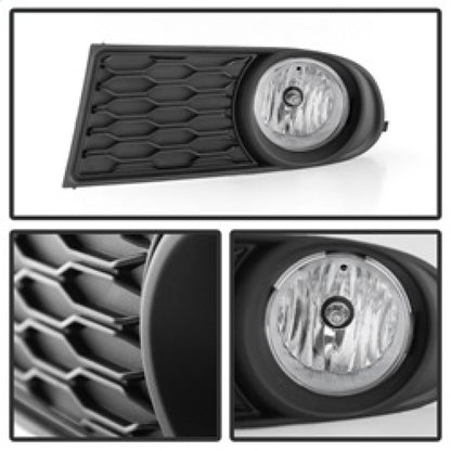 Spyder Dodge Journey 2011-2014 OEM Fog Light W/Universal Switch- Clear FL-DJ2011-C 5080448