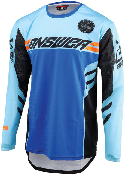 Answer 24 Arkon Nitrus Jersey Blue/Black/Hyper Orange Youth - XS 442626