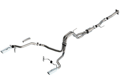 Borla F-150 2021 5.0L 2dr RC SB (122.8 WB) XL/XLT 3/2.25 SRE Cat-Back ATAK Chrome Tips 140869