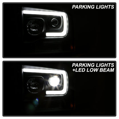 Spyder 05-07 Ford F250/350/450 Super Duty Projector LED Black PRO-YD-FS05V2PL-BK 5087911