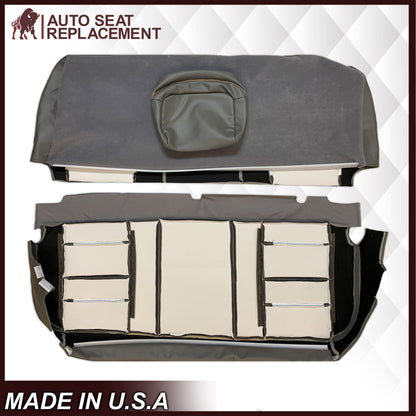 2003 2004 2005 2006 2007 Ford F250 F350 F450 Super Duty Full Front Row & Second Row With Full Bench Perforated Genuine Leather Seat Covers