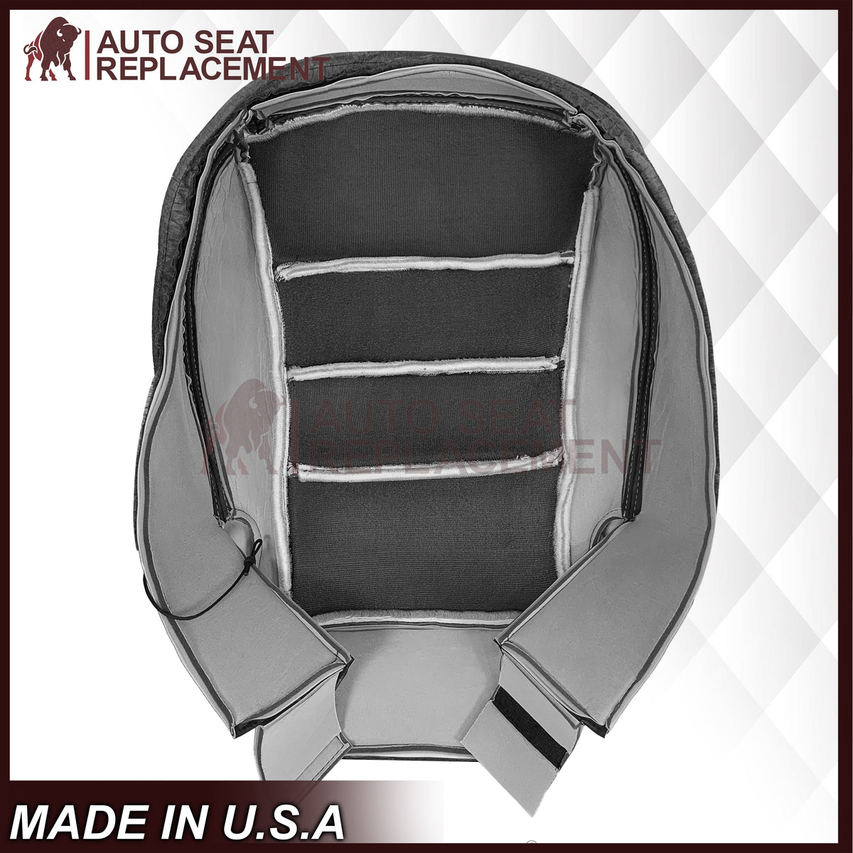 2005 - 2013 Chevy Corvette Replacement Black Perforated Seat Covers
