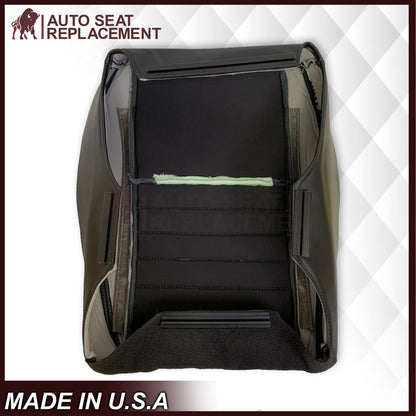1999-2004 Ford Mustang GT Convertible Custom Blue Stitching Front & Second Row Seat Covers in Dark Charcoal Black: Choose From Variation