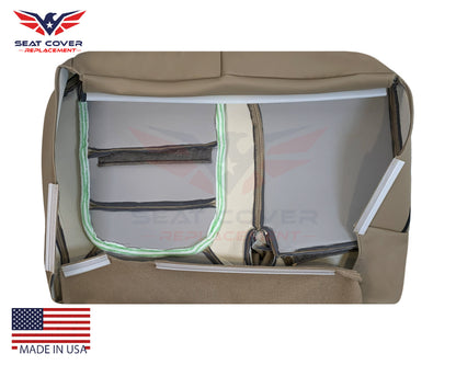 2002-2003 Ford F-150 Lariat SuperCrew Replacement Genuine Leather Seat Cover: Medium Parchment Tan