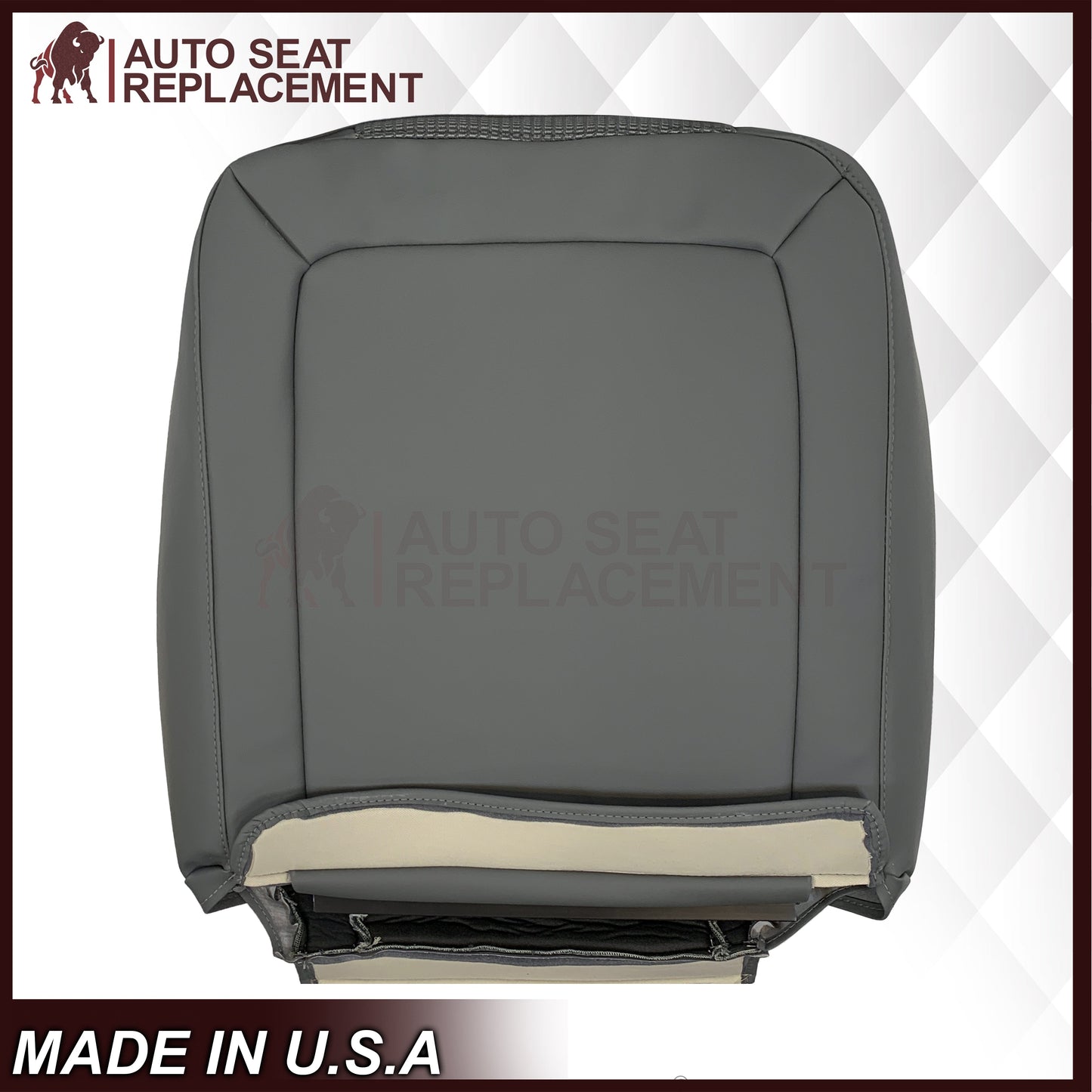 2006-2008 Dodge Ram 1500 ST Work Truck Base Replacement Seat Cover In Gray