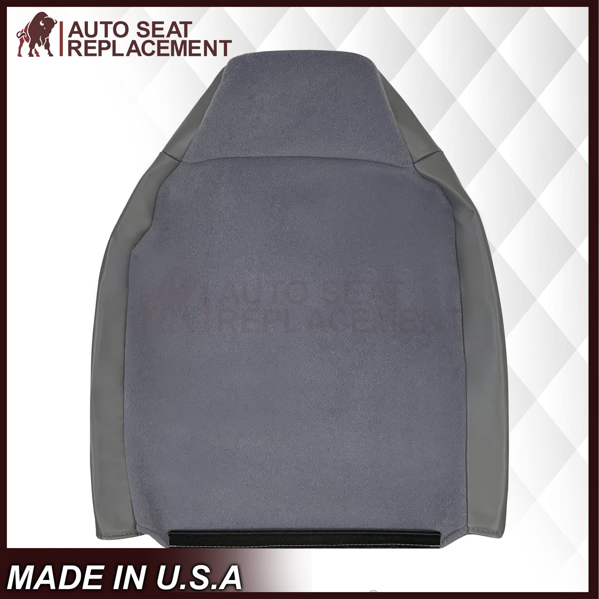 2001 - 2007 Ford F250 F350 F450 F550 Work Truck Super Duty XL Replacement Seat Covers in Gray Vinyl