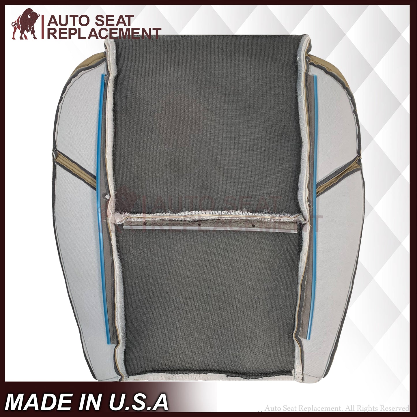 2009-2014 GMC Sierra & Yukon Denali Perforated Seat Cover in Light Cashmere Tan: Choose From Variation