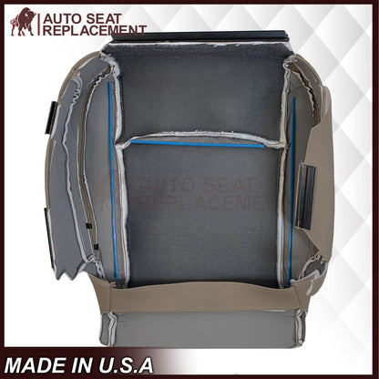 2009 - 2012 Dodge Ram 1500 2500 3500 Laramie Replacement Seat Cover in Light Pebble “Tan" With Perforated Inserts: Choose From Variants