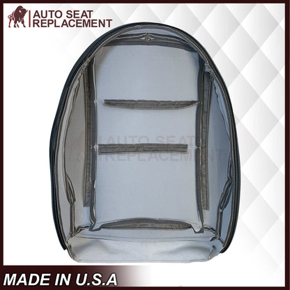 2008-2015 Mercedes Benz GLK250, GLK-350 Driver or Passenger Bottom Replacement Leather Seat Cover: Perforated Gray
