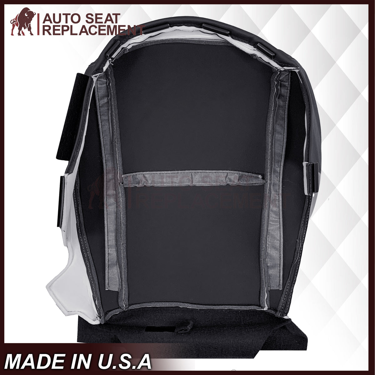2014-2016 For Subaru Forester Leather Driver OR Passenger Bottom Seat Cover In Platinum Gray