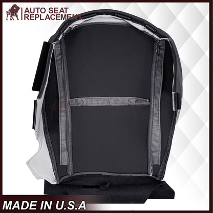 2014-2016 For Subaru Forester Leather Driver OR Passenger Bottom Seat Cover In Platinum Gray