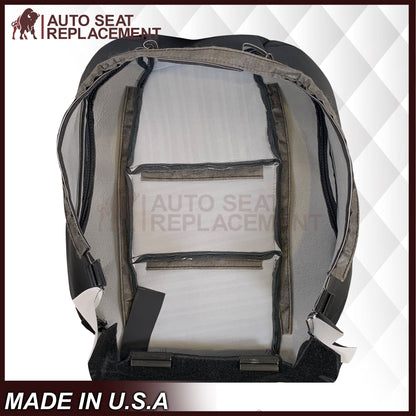 2005 - 2008 Acura TL Driver Or Passenger Seat Covers In Black: Choose Leather OR Synthetic Leather
