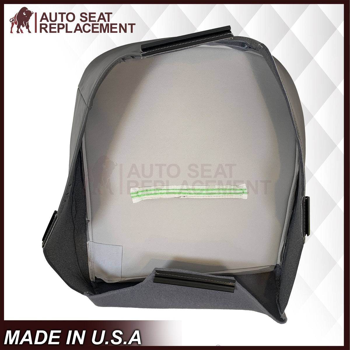 2001 - 2007 Ford F250 F350 F450 F550 Work Truck Super Duty XL Replacement Seat Covers in Gray Vinyl