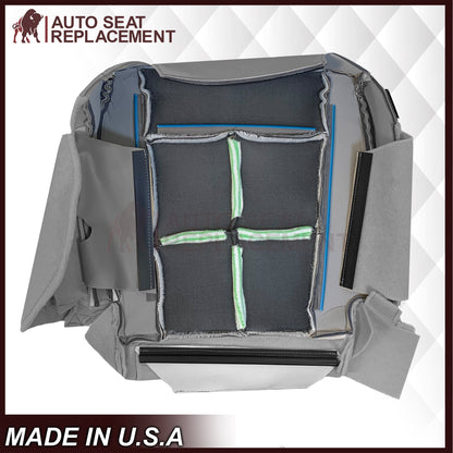 2007 - 2014 Lincoln Navigator Bottom Seat Cover in 2 Tone Gray & Black Leather or Vinyl