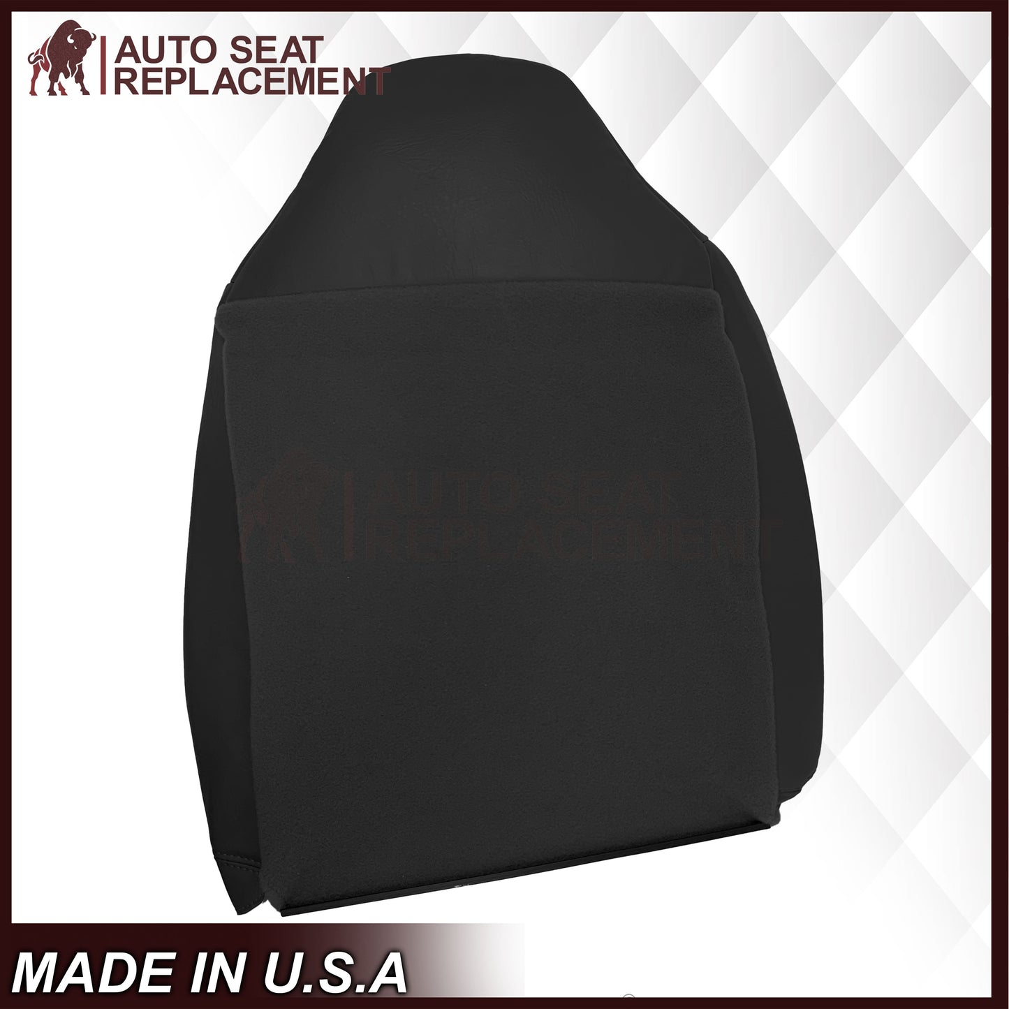 1998-2002 Dodge Ram 1500 Base Work Truck SINGLE CAB Seat Cover in Agate Very Dark Gray Vinyl