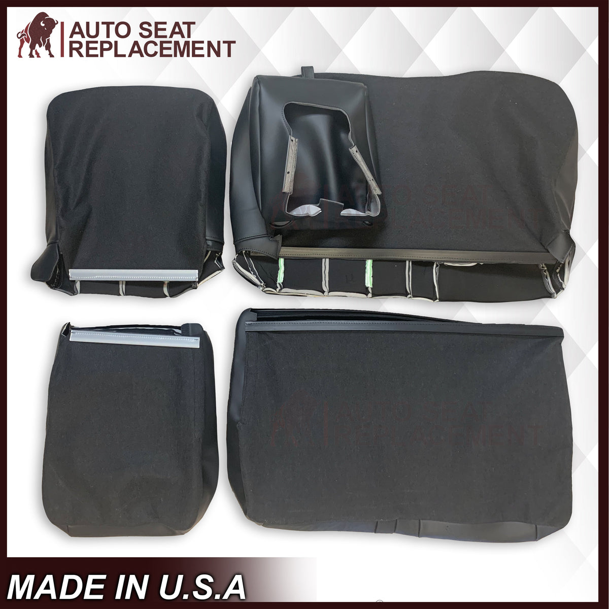 2009 - 2014 Ford F150 PLATINUM EDITION (2nd) Second Row Perforated Leather or Vinyl Seat Covers